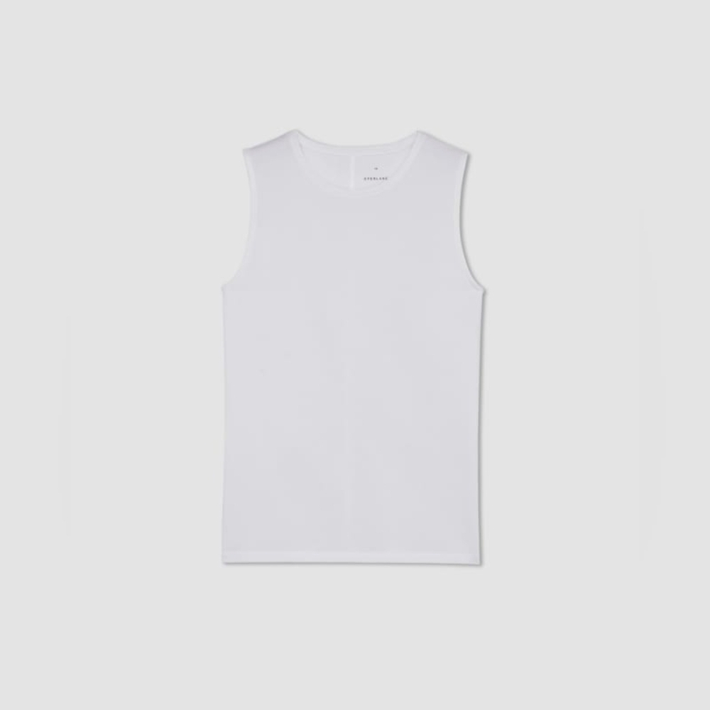 Everlane White Supima Tank Top Muscle cut - Picture 5 of 8